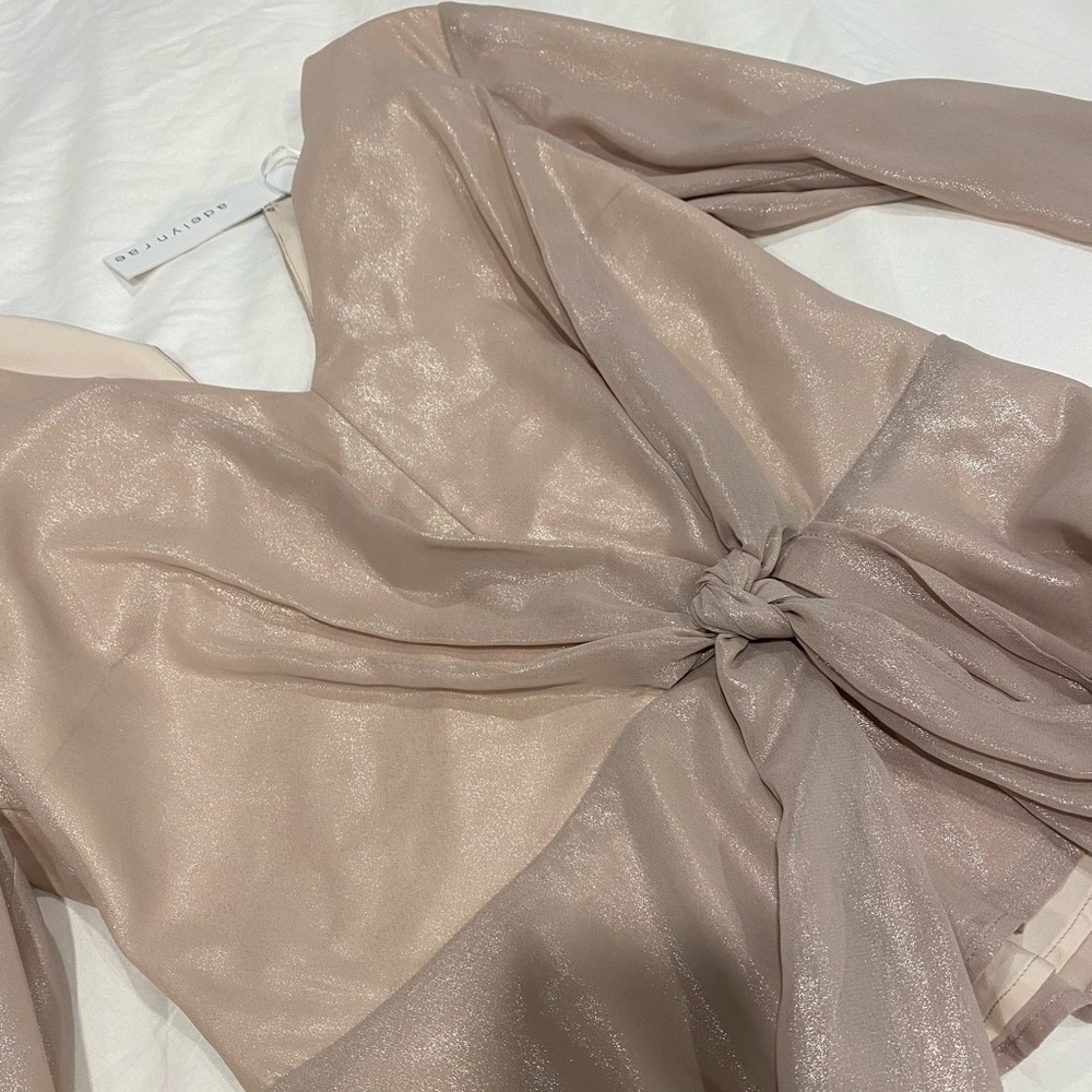 Champagne Tie Top